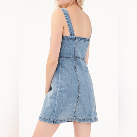 Aéropostale Denim Button-Front Skater Dress - Picture 2 of 13